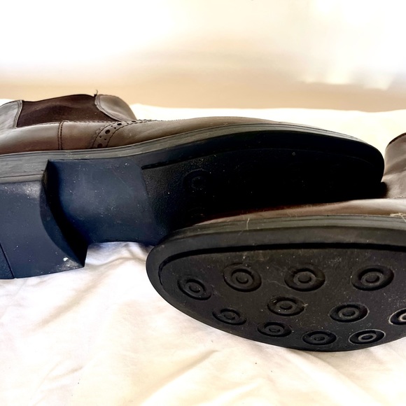 Chocolate Brown Leather Chelsea Boots - Picture 3 of 3